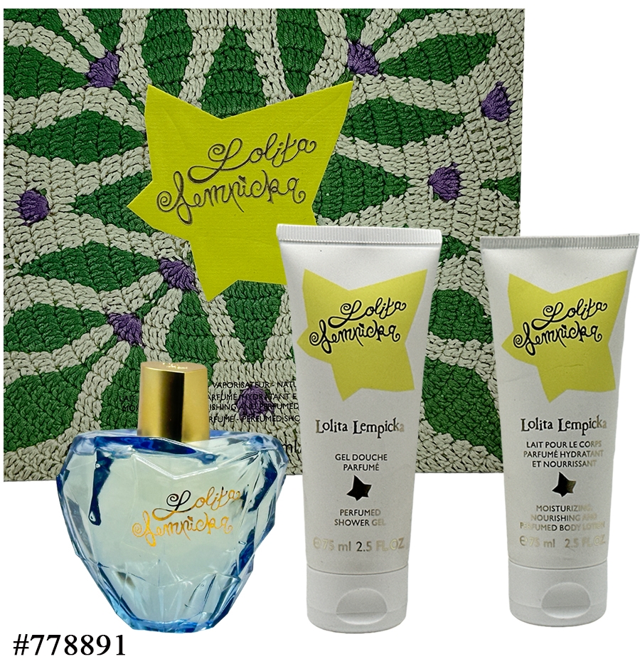 Lolita Lempicka Coffret Lolita Mon Premier Parfum : EDP 100 ML + lait corps 75 ML + gel douche 75 ML